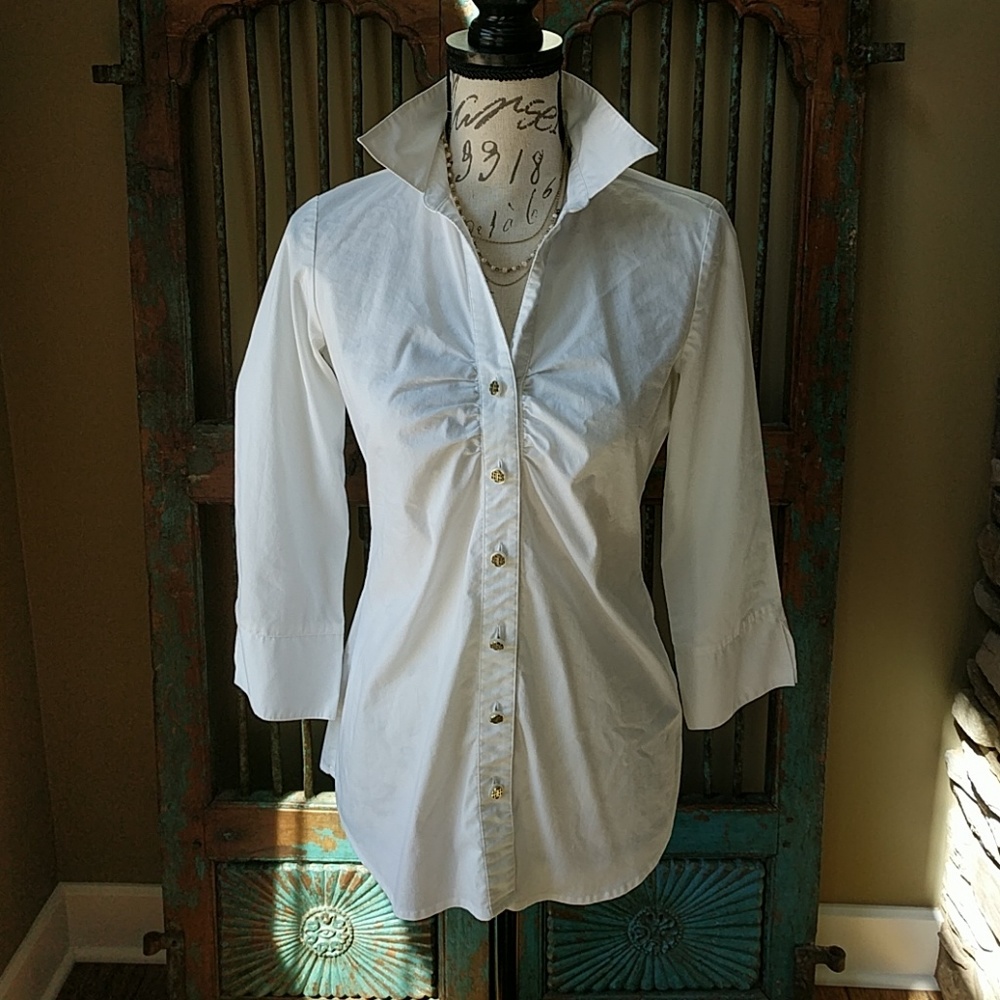 Dana Buchman Button Down Blouse